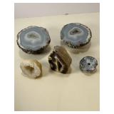 Five Rocks Cut in Half