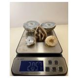 Five Rocks Cut in Half