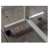 48" Rolling White Board Rack