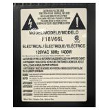 New Electric Fire Place - No Remote - Model F18V66L