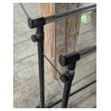 Double Rod Clothes Rod - Adjustable and on Casters