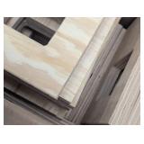 Box of 26 PlyWood Crate Sides with Handles - DIY - 10" x 7.5"