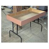 49.5" x 25.5" at 34" Tall - Strong Bin Table with Slots for Dividers
