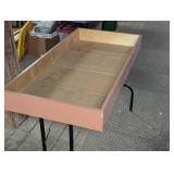 49.5" x 25.5" at 34" Tall - Strong Bin Table with Slots for Dividers