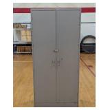 Large Metal Storage Cabinet - 78"H x 36"W x 18"D - Gray