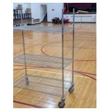 Heavy Duty Rolling Rack - 48"W x 24"D x 68"H - Heavy Duty 5" Casters - 3 Shelves