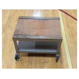 24"L x 18"W x 17" H - Heavy Duty Rolling Cart with Shelf - 4" Casters