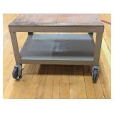 24"L x 18"W x 17" H - Heavy Duty Rolling Cart with Shelf - 4" Casters