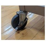 24"L x 18"W x 17" H - Heavy Duty Rolling Cart with Shelf - 4" Casters