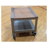 24"L x 18"W x 17" H - Heavy Duty Rolling Cart with Shelf - 4" Casters