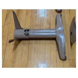 Set of 4 Heavy Duty Metal Table Legs - 2 Adjustable & 2 Stationary