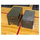 Stackable Sturdy 2 Drawer File Cabinet - 25" D x 14.5" W x 29" H