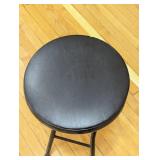 24" Steel Folding Stool - 12" Seat - Black