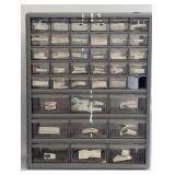 18.5" x 15" Parts Organizer - 39 Bin Unit - Missing 1 Bin