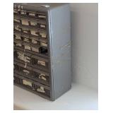 18.5" x 15" Parts Organizer - 39 Bin Unit - Missing 1 Bin
