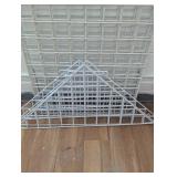 62" x 24" Triangle Corner Shelf Display - 4 Tier