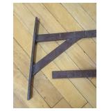 Large Pair of 18" Heavy Gauge Iron Brackets