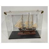 The Whaler Charles W Morgan in Display Case