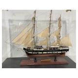 The Whaler Charles W Morgan in Display Case