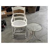 Decorative Wooden Chair with Table