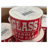 Glass Handle With Care Stickers