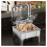 KScocina 6 Quart Square Stainless Steel Chafing Dish