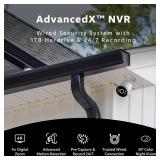 Swann AdvancedX Wired NVR 4K Security Camera System with 4 PoE Cameras