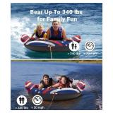 ZoomBros Towable 2 Person Water Tube