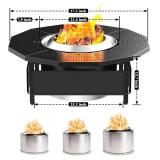 Lezbanz Fire Pit - Surround Tabletop for Solo Stove Bonfire Ranger 2.0