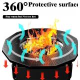 Lezbanz Fire Pit - Surround Tabletop for Solo Stove Bonfire Ranger 2.0
