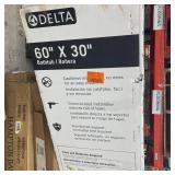 Delta Classic 500 60 in. x 30 in. Alcove Deep Soaking Bathtub with Left Drain in High Gloss White