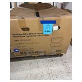 Aquatique 60 in. L X 32 in. W Alcove Shower Pan Base With Right Hand Drain and Integral Left Seat in White