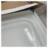 Bootz Industries ShowerCast 60 in. x 30 in. Single Threshold Shower Pan AND NexTile 30 in. D x 60 in. W x 74 in. H Shower Wall Kit in White