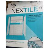 Bootz Industries ShowerCast 60 in. x 30 in. Single Threshold Shower Pan AND NexTile 30 in. D x 60 in. W x 74 in. H Shower Wall Kit in White