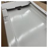 Bootz Industries ShowerCast 60 in. x 30 in. Single Threshold Shower Pan AND NexTile 30 in. D x 60 in. W x 74 in. H Shower Wall Kit in White