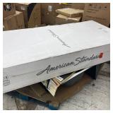 American Standard Ovation Curve 48 in. W x 72 in. H 3-Piece Glue Up Alcove Subway Tile Shower Walls in Arctic White