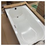 Bootz Kona 54 in. x 30 in. Soaking Bathtub with Right Drain in White
