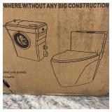 Upflush Macerating Toilet System For Basement in White