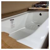 Bootz Kona 54 in. x 30 in. Soaking Bathtub with Right Drain in White