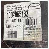 Bootz Kona 54 in. x 30 in. Soaking Bathtub with Right Drain in White