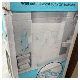 Bootz Nextile 30 in. x 60 in. x 60 in. 4-Piece Direct-to-Stud Alcove Tub Surround in White