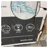 Bootz Nextile 30 in. x 60 in. x 60 in. 4-Piece Direct-to-Stud Alcove Tub Surround in White