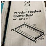 Bootz ShowerCast 60 in. x 30 in. Shower Pan in White Right Drain