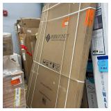 FlexStone 48 in. W x 80 in. H x 36 in. D Easy Up Adhesive Alcove Shower Wall Surround in Tundra