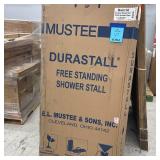 Durastall 32 in. x 32 in. x 75 in. Shower Stall with Standard Base in White