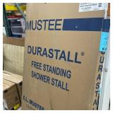 Durastall 32 in. x 32 in. x 75 in. Shower Stall with Standard Base in White