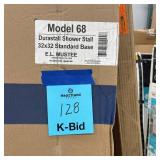 Durastall 32 in. x 32 in. x 75 in. Shower Stall with Standard Base in White