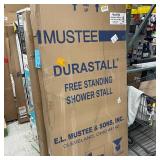 Durastall 32 in. x 32 in. x 75 in. Shower Stall with Standard Base in White