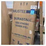 Durastall 32 in. x 32 in. x 75 in. Shower Stall with Standard Base in White