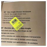 Delta Neo-Angle Pivot Framed Corner Shower Enclosure in Chrome with Clear Glass 38 in. W x 74 in. H